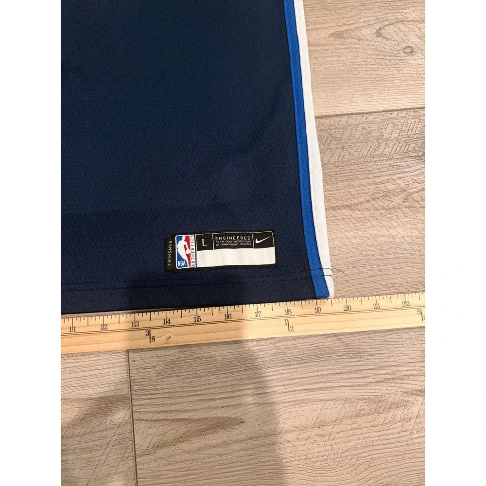 Nike Dallas Mavericks Luka Doncic 77 Swingman Jersey Navy Blue Mens Large L